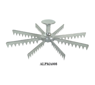 Thunder Group ALPMA007 Pie Marker, 7-cut, Aluminum