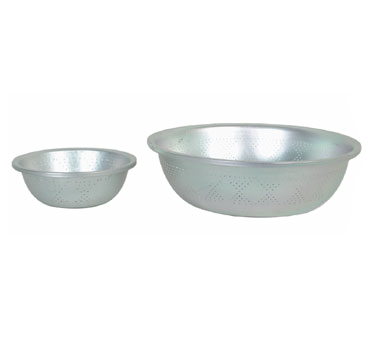 Thunder Group ALSB003 Asian Style Colander, 15-3/4" Dia. X 1-1/2" H, Perforated, Tapered Edges, Aluminum