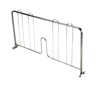 Thunder Group CMDC018 Shelf Divider, 18"l, Pressure-fit, Chrome Plated Finish, Nsf