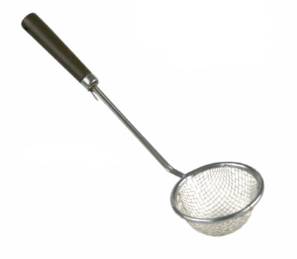 Thunder Group IRSL7403 Shabu Skimmer, 2-3/4", Round, Mesh, Hanging Hook