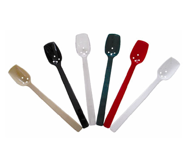 Thunder Group PLBS110CL Buffet Spoon, 10", 3/4 Oz., Perforated, Dishwasher Safe, Polycarbonate, Clear, Nsf