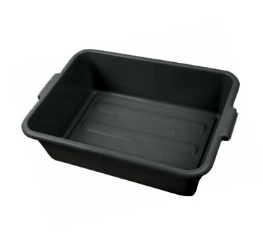 Thunder Group PLBT007B Bus Box, 1-compartment, 20-1/2" X 15-1/2" X 7" Deep, Integrated Handles, Stackable, High-density Polyethylene, Black, Nsf