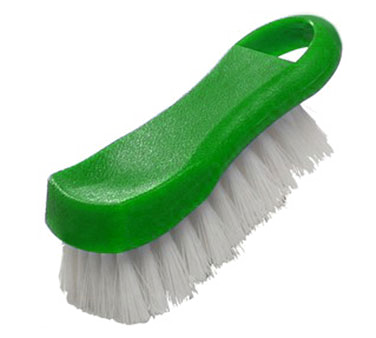 Thunder Group PLCBB02GR Cutting Board Brush, 6" X 2-1/2" X 2"h, Hanging Loop, Plastic, Green