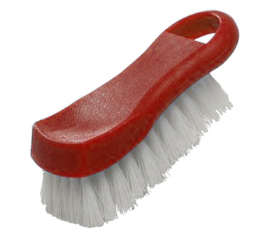 Thunder Group PLCBB02RD Cutting Board Brush, 6" X 2-1/2" X 2"h, Hanging Loop, Plastic, Red