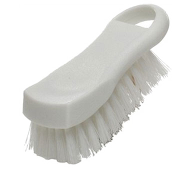 Thunder Group PLCBB02WH Cutting Board Brush, 6" X 2-1/2" X 2"h, Hanging Loop, Plastic, White