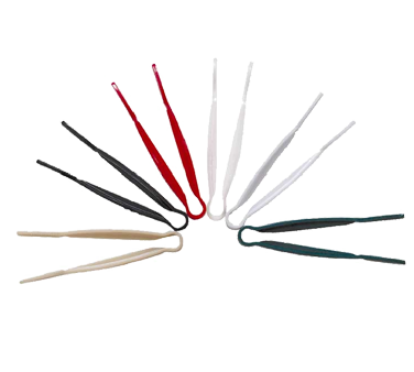 Thunder Group PLFTG006CL Serving Tong, 6 Inch, Flat Grip, Dishwasher Safe, Polycarbonate, Clear, Nsf