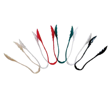 Thunder Group PLSGTG012WH Serving Tong, 12", Scallop, Dishwasher Safe, Polycarbonate, White, Nsf