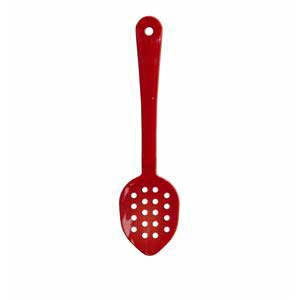Thunder Group PLSS113RD Serving Spoon, 11", Perforated, Dishwasher Safe, Polycarbonate, Red, Nsf