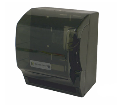 Thunder Group PLSTD393 Paper Towel Dispenser, 11" X 10-1/2" X 13-1/2", Square, Wall-mount, Full-swing Cover, Key-lock, Plastic, Transparent