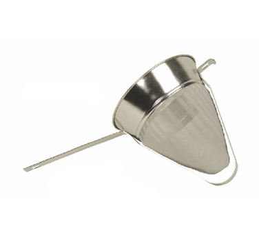 Thunder Group SLKCP208R China Cap Strainer, 8" Dia., 1-1/2 Qt., Reinforced Fine Mesh, Pan Hook, Stainless Steel