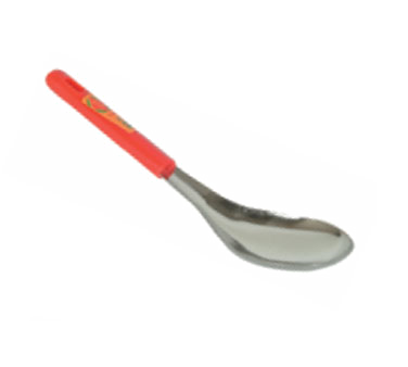 Thunder Group SLLA001 Vegetable Spoon, Angled, Concaved, Plastic Handle, Stainless Steel