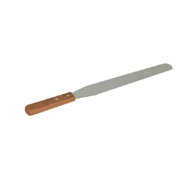 Thunder Group SLPSP008 Icing Spatula, 8" Blade, Flexible, Wood Handle, Stainless Steel, Satin Finish