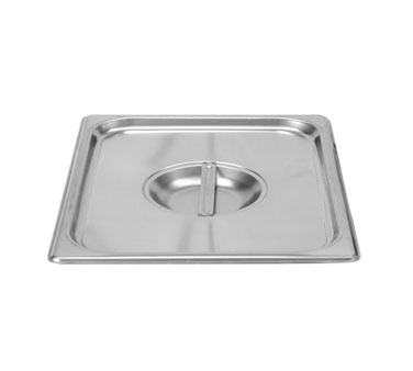 Thunder Group STPA7120C Steam Table Pan Cover, Half Size, Solid With Handle, Reinforced Corners, 24 Gauge Stainless Steel, Nsf