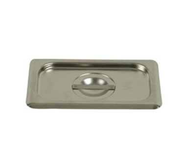 Thunder Group STPA7160C Steam Table Pan Cover, 1/6 Size, Solid With Handle, Reinforced Corners, 24 Gauge Stainless Steel, Nsf