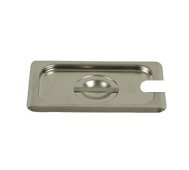 Thunder Group STPA7160CS Steam Table Pan Cover, 1/6 Size, Slotted With Handle, Reinforced Corners, 24 Gauge Stainless Steel, Nsf