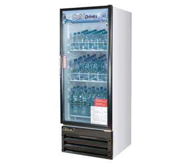 Turbo Air TGM-11RV Refrigerated Merchandiser, 1 Double Pane Hinged Glass Door, Fluorescent Light, 4 Adjustable Pe Coated Wire Shelves