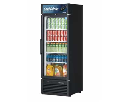 Turbo Air TGM-23SD Super Deluxe Refrigerated Merchandiser, One-section, 21.1 Cu. Ft., Self-contained, (1) Double Pane Hinged Glass Door, (4) Adjustable Pe Coated Wire Shelves, Door Activated Sound System, Door Alarm, Early Warning Malfunction Diagnosis System, White In