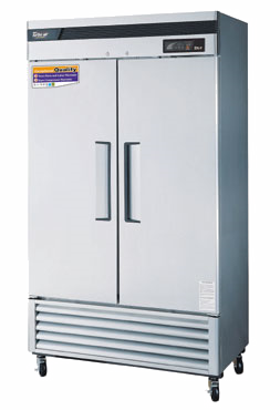 Turbo Air TSF-35SD Super Deluxe Freezer, Reach-in, Two-section, 35 Cu. Ft., Self-contained, 304 Stainless Steel Front & Side, Galvanized Back & Top Of The Cabinet, Stainless Steel Interior, Hinged Solid Door W/recessed Handle, (6) Adjustable Stainless Steel Wire Shelve