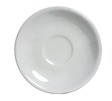 Tuxton China ALE-060 Saucer, 6" Dia., Round, Coupe, Microwave & Dishwasher Safe, Oven Proof, Fully Vitrified, Ceramic, Tuxcare®©, Healthcare, Alaska/colorado, Porcelain White
