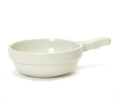 Tuxton China BES-1002 French Casserole Dish, 10 Oz., 7-5/8" X 4-7/8" X 1-7/8", Stackable, Microwave & Dishwasher Safe, Oven Proof, Fully Vitrified, Ceramic, Duratux®©, American White/eggshell