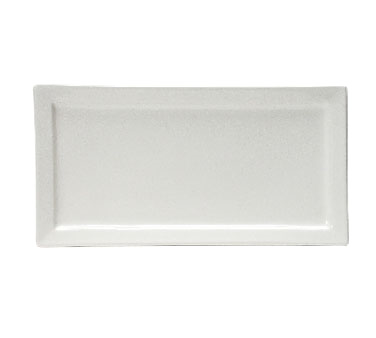 Tuxton China BWH-1547 Plate, 15-1/2" X 8" X 1", Rectangular, Medium Rim, Microwave & Dishwasher Safe, Oven Proof, Fully Vitrified, Ceramic, Duratux®©, White
