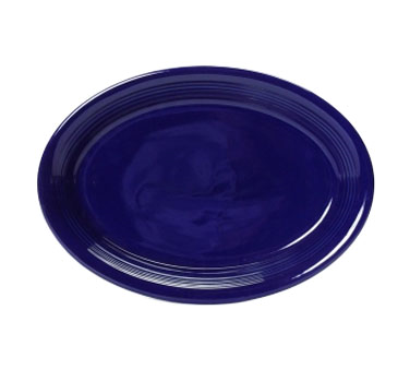 Tuxton China CCH-0962 Platter, 9-3/4" X 7", Oval, Coupe, Microwave & Dishwasher Safe, Oven Proof, Fully Vitrified, Ceramic, Concentrix®©, Cobalt