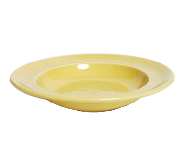 Tuxton China CSD-090 Soup Bowl, 12 Oz., 9" Dia., Round, Rimmed, Microwave & Dishwasher Safe, Oven Proof, Fully Vitrified, Ceramic, Concentrix®©, Saffron