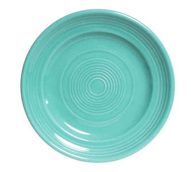 Tuxton China CTA-074 Plate, 7-1/2" Dia., Round, Wide Rim, Microwave & Dishwasher Safe, Oven Proof, Fully Vitrified, Ceramic, Concentrix®©, Cilantro