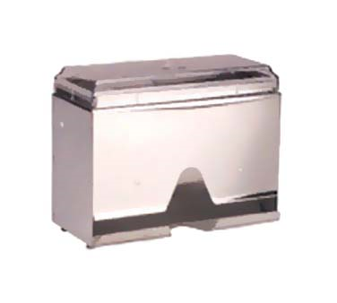 Vollrath 3815-28 Straw Boss® Jr. Dispenser, Wrapped, Single-sided, 200 Capacity, 9"l X 4"w X 7"h, Heavy Gauge Metal Housing With Plastic Lid & Dispensing Bar, Straw Dia. .275"-.310", Straw Length 7-1/2" - 8-3/4", Stainless Steel