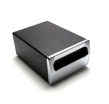Vollrath 6513-06 Napkin Dispenser, Counter Type, 11-3/4"d X 8"w X 5"h, For Napkins 3-3/4" X 6-1/2", Chrome Plated Plastic Face, Overload Protection, Extra-deep Drawer, Molded Interior, Black