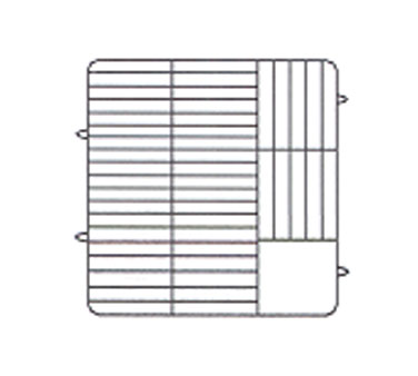 Vollrath PM4806-2 Plate Crate® Dishwasher Rack, 5" To 6" Dia., 2 Extenders With Wire Dividers, Maximum Plate 3/4"h, Capacity 48 Plates, Co-polymer Plastic, Snap Fit Extenders, Stackable, Open Profile, Replacement Dividers #92221, Nsf, Usa Made, Must Specify Color