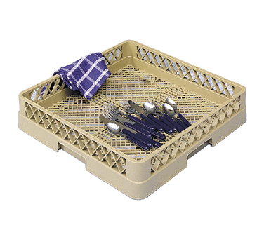 Vollrath TR2 Traex® Full Size Flatware Rack, 3-1/4" Max Inside Height, Open Bottom & Sidewall, Handles On All 4 Sides, Co-polymer Plastic, Full Size (19-3/4" X 19-3/4") Double Wall Construction, Snap-fit Extenders, Nsf & Made In Usa, Available In 7 Stock Colors,