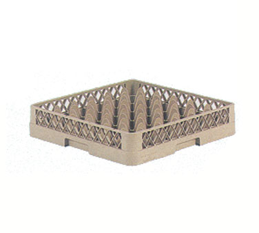 Vollrath TR7C Traex® Full Size Glass/stemware Rack, 36-compartment, 2-7/8" Square Compartment Size, With (1) 36-compartment Extender, Open Bottom & Sidewall, 4-13/16" Max Inside Height, Handles On All 4 Sides, Co-polymer Plastic, Full Size (19-3/4" X 19-3/4") Doub