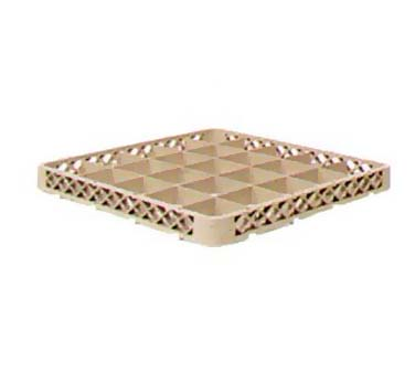 Vollrath TRB Rack-master® Dishwasher Rack Extender, Full-size, 1-9/16" Inside Height, 25 Compartment (comp. Size 3-17/32" Sq.), Beige