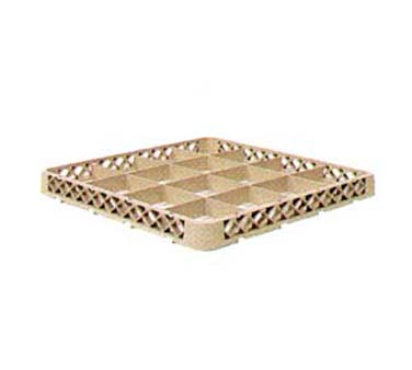 Vollrath TRD Rack-master® Dishwasher Rack Extender, Full-size, 1-9/16" Inside Height, 16 Compartment (comp. Size 4-7/16" Sq.), Beige