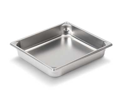 Vollrath 30222 Super Pan V™ Half Size Food Pan, 2-1/2" Deep, 22 Gauge Stainless Steel
