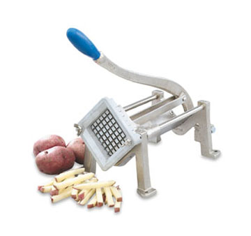 Vollrath 47714 Potato Cutter, Cut Size 7/16", Heavy Nickel-plated Ductile Cast Iron Frame & Handle With Screw Holes On Base Of Legs