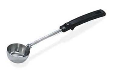 Vollrath 61147 Spoodle®, 1oz,(29.6ml), 18-8 Stainless, Solid With Black Grip 'n Serv Polypropylene Handle With Hanging Hole, Equipped With Agion® - Nature's Antimicrobial Protection, Flat-bottomed Bowl, 12-7/16" (31.6cm) Length, 2-1/4" (5.7cm) Diameter, Usa Made