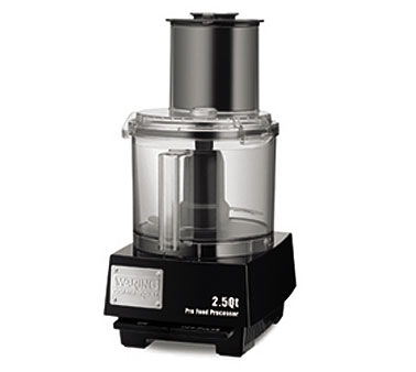 Waring WFP11S Food Processor, 2.5 Qt., Vertical Chute Feed Design, Liquilock™ Seal System, Holds Liquids In The Bowl And Locks S Blade In The Bowl While Pouring, Sealed Liquilock™ Polycarbonate Batch Bowl, Includes: Wfp11s1 Liquilock™ Sealed Serrated S-blade, Wfp1