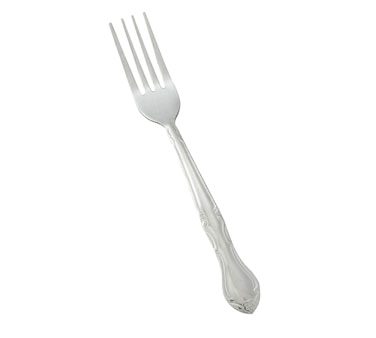 Winco 0004-05 Dinner Fork, 18/0 Stainless Steel, Heavy Weight, Vibro Finish, Elegance