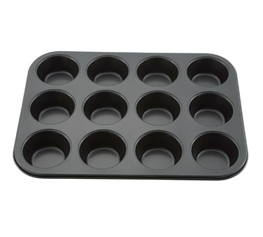 Winco AMF-12NS Muffin Pan, 12 Cup, 3 Oz., 15-1/2" X 11", Non-stick, Tin Plate