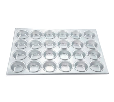 Winco AMF-24 Muffin Pan, 24 Cup, 3 Oz., 20-1/2" X 14", Non-stick, Aluminum