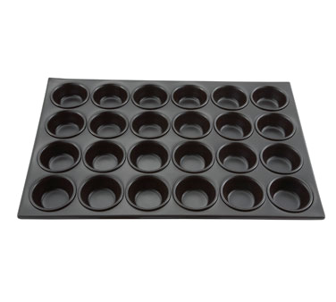Winco AMF-24NS Muffin Pan, 24 Cup, 3 Oz., 20-1/2" X 14", Non-stick, Tin Plate