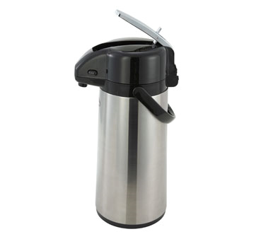 Winco AP-835 Vacuum Server, 3.0 Liter, Glass Liner, Lever-top, Stainless Steel Body, Heat Retention: 173°f @ 10 Hours Or 144°f @ 24 Hours
