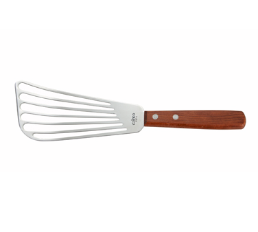 Winco FST-6 Winco, Fish Spatula, 6-1/2" Slotted, Wood Handle