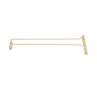 Winco GH-16 Wire Glass Hanger, 16", Brass Plated