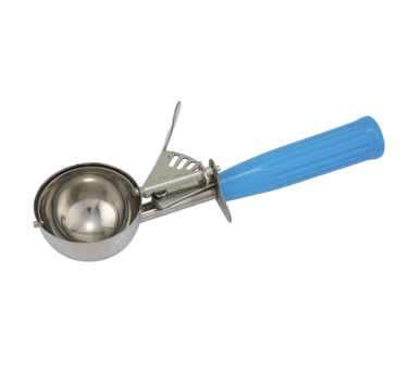 Winco ICD-16 Ice Cream Disher, Size 16, Plastic Handle, Stainless Steel, Blue, Nsf (12 Each Per Inner Case, 36 Each Per Master Case)