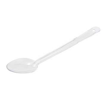 Winco PSS-13C Serving Spoon, 13", Solid, Polycarbonate, Clear