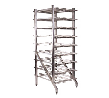 Win-holt Equipment Group CR-162 Rack, Can Storage, Stationary Design, Self Feeding Gravity Fed Shelves, Holds (162) #10 Cans Or (216) #5 Cans, 1-1/2" Welded Aluminum Tubing, 25 1/4"w, 35"d, 71"h, Nsf