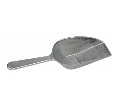 Winco ASFB-7 Scoop, 7 Oz., Flat Bottom, Aluminum
